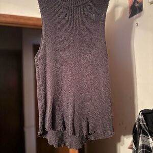NWOT Dark Gray Knit Tank Top